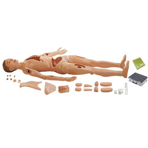Trainingspuppe für Allgemeinpflege - CLA 3 - Coburger Lehrmittelanstalt - für Injektionen / für Tracheotomie / Infusion