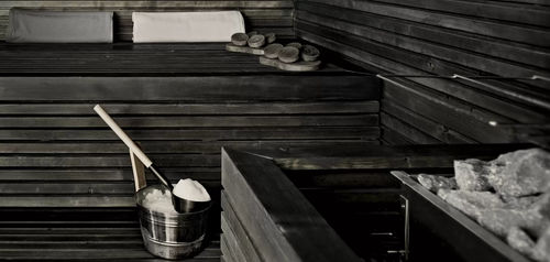 Kabine Sauna - Glamour - Starpool - mit Saunasteinen