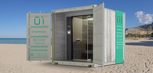 Kabine Sauna - I.Con - Starpool - mit Saunasteinen