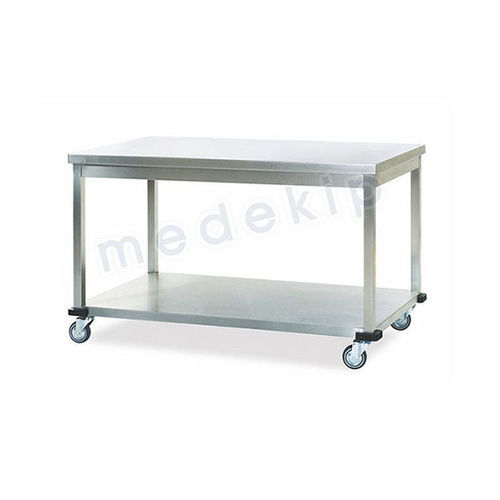 Rechteckiger Schreibtisch - MED 1075 - 1097 - Medekip Medical - manuell / auf Rollen
