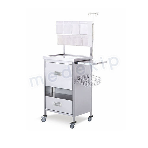 Medizinischer Wagen - MED 1850 - 1900 - Medekip Medical - für Instrumente / für Medikamente / Edelstahl