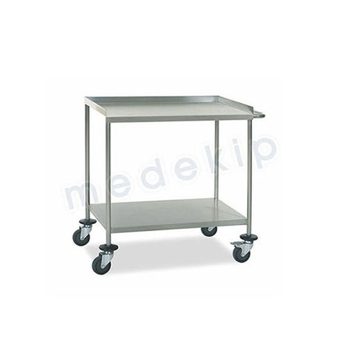 Labortisch - MED 1230 - 1233 - Medekip Medical - rechteckig / Edelstahl / auf Rollen