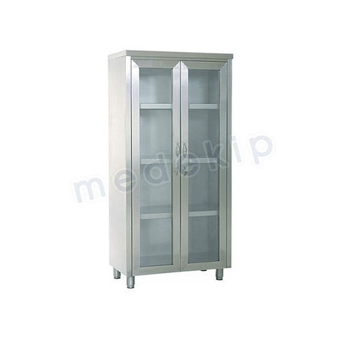 Schrank für OP-Bereich - MED 1135 - 1136 - Medekip Medical - mit Regal / Edelstahl / grau