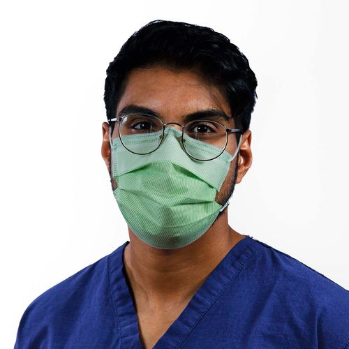 Maske für medizinische Pflege / Polypropylen - IS8RM02P - ISOL8 Healthcare - ohne Latex / dreilagig / zum Einmalgebrauch