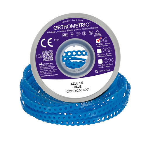 Kieferorthopädisches Gummi / Kette - 60.05 series - Orthometric Industria e Comercio de Produtos Medicos e Odontologicos Ltda.