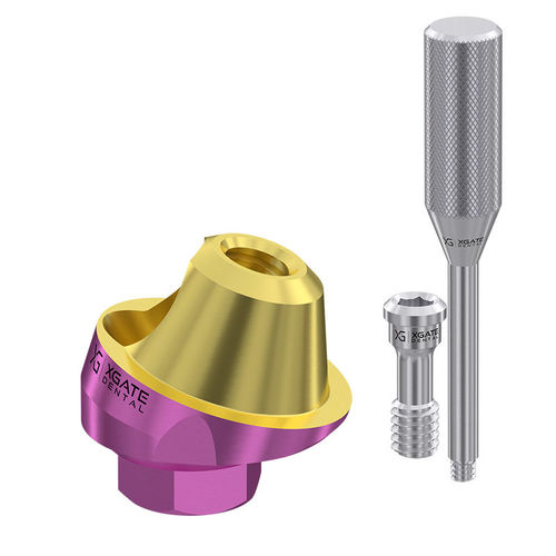Konisches Implantat-Abutment - UAMD-170 series - XGATE DENTAL - sechseckig / mit Innenverbindung / multi-unit, gewinkelt