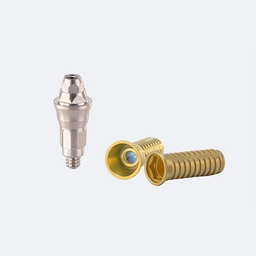 Implantat-Abutment / Zirkonoxid - Slim Fit  - NEW ANCORVIS S.r.l - inneres Sechseck / gerade / Schrauben
