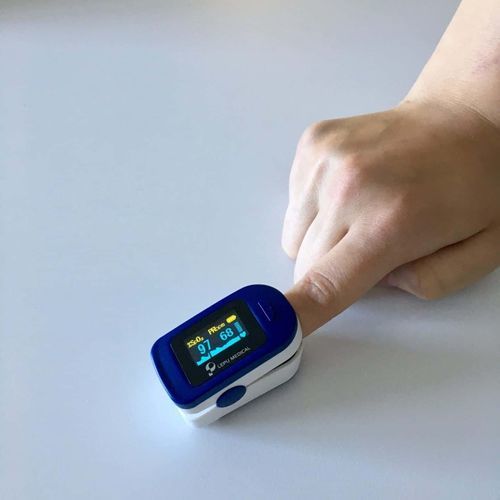 Fingerpulsoximeter - OXY-11 - Baldus Sedation & Co. - medizinisch / batteriebetrieben / blau