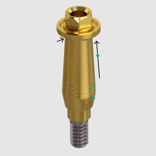 Implantat-Abutment / Titan - MULTI_UNIT mini - Smart Implant Solutions S.L. - mit Außenverbindung / mit Innenverbindung / gerade