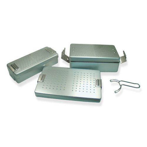 Sterilisationscontainer für zahnärztliche Instrumente - 134 series - MOZO-GRAU S.A. - perforiert / Edelstahl