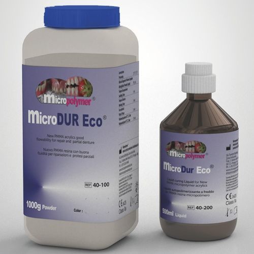 Zahnmedizinisches Material / Acryl - micro DUR Eco ®  - megadental italia - Harz / für Zahnprothesen / zur Herstellung von Zahnprothesen
