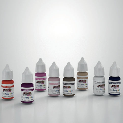 Zahnmedizinisches Material / für Zahnbrücken - micro Acry Color ® - megadental italia - für Dentalkronen / Pulver / weiß