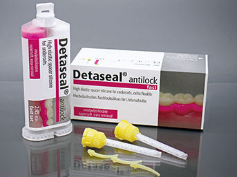 Zahnmedizinisches Material / Silikon - Detaseal® antilock - DETAX GmbH - zur Dentalrestaurierung / weiß