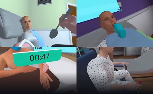 Simulator für Krankenpflege - MetaMedics - Virtual-Reality / immersiv