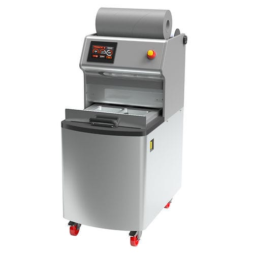 Halbautomatische Versiegelmaschine - MIZAR FCH-80 - TESMIT - kompakt / mit Touchscreen / auf Rollen