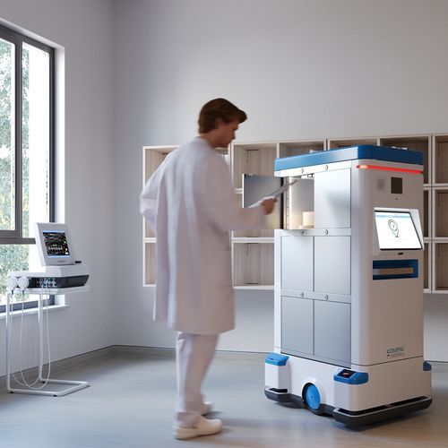Telepräsenzroboter für Krankenhaus - AMR  - KOMPAÏ robotics - Telekonsultation / Integrierte Fernassistenz / Telemonitoring