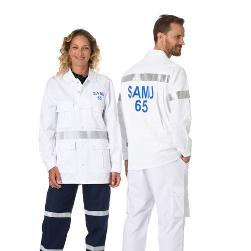 Unisex-Sanitäterweste - TURIN 21 - Bastié - weiß / blau / grün