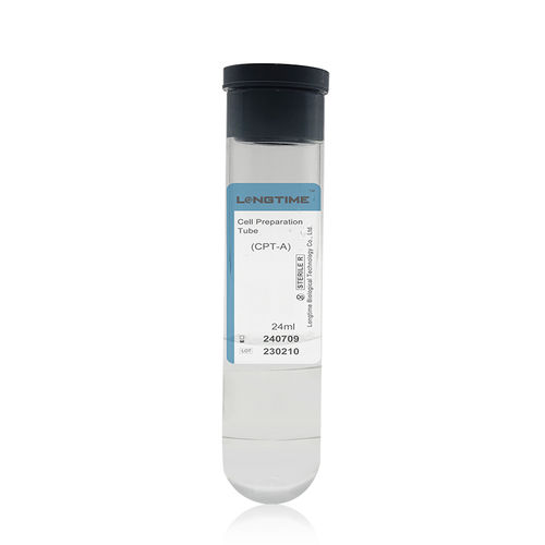 Probenahmeröhrchen für plättchenreiches Plasma - LT-CPT-24ml - Zhuhai Longtime Biological Technology Co., Ltd. - zylinderförmig / Blut / Serum