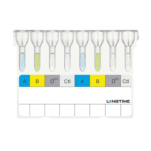 Blutgruppenbestimmungs-Testkit - REF-76503 - Zhuhai Longtime Biological Technology Co., Ltd.