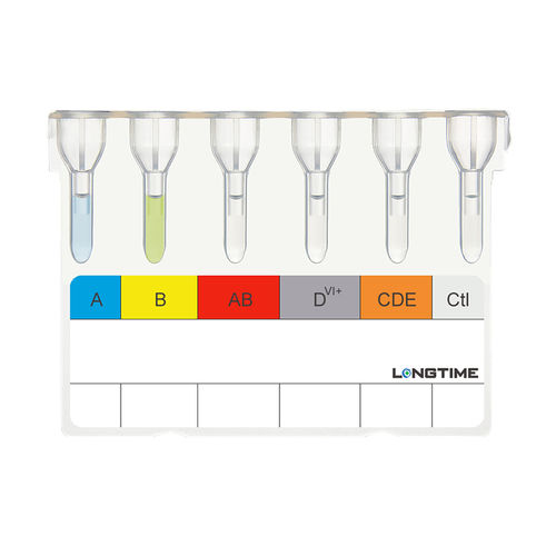 Blutgruppenbestimmungs-Testkit - REF-76515 - Zhuhai Longtime Biological Technology Co., Ltd.