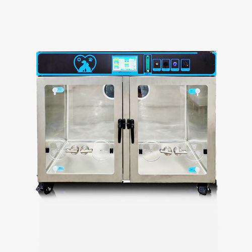 Tierkäfig für Intensivpflege - VET-V202 - Olive - 4 Abteile / 2 Abteile / 4 Module