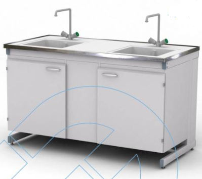 Laborspüle - 01-10.721 - Labexpert - 2 Stationen / Metall / Polypropylen