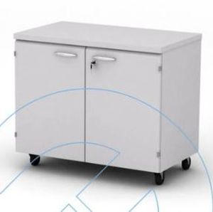 Schrank mit Tür - 01-02.761 - Labexpert - Unterbau / Edelstahl / weiß