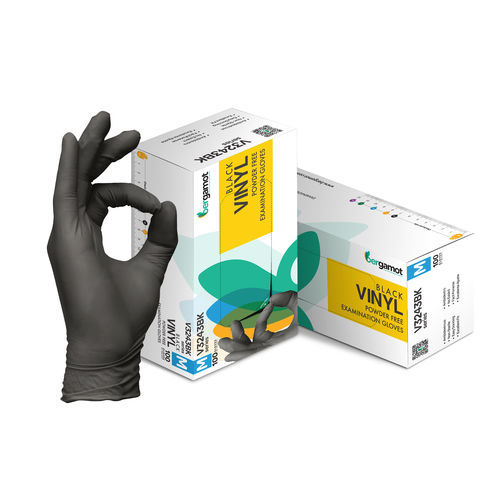 Vinylhandschuh - V3243BK - Bergamot - PVC / ohne Latex / für Untersuchungen