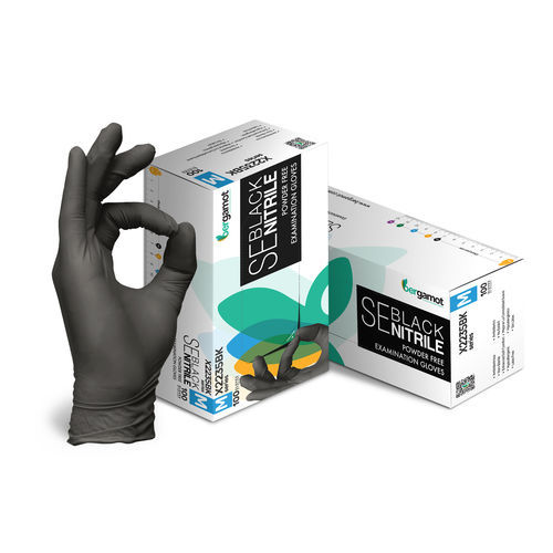 Nitrilhandschuh - X2235BK - Bergamot - ohne Latex / Labor / für Untersuchungen