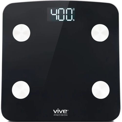 Präzisions-Personenwaage - DMD1044BLK - Vive Health - für Fitnessanwendungen / Plattform / mit BMI-Berechnung