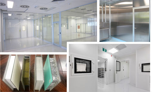 Wandverstärkung für Reinraum - Nicos Group Inc. - modular