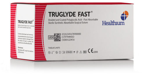 Resorbierbarer Nähfaden - Truglyde Fast - Healthium Medtech - Weichteilchirurgie / 8-0 / 2