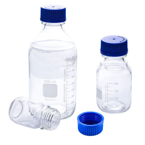 Reagenzienflasche - LTB 100	 - Guangzhou Four E's Scientific Co., Ltd. - Borosilikatglas / Mess