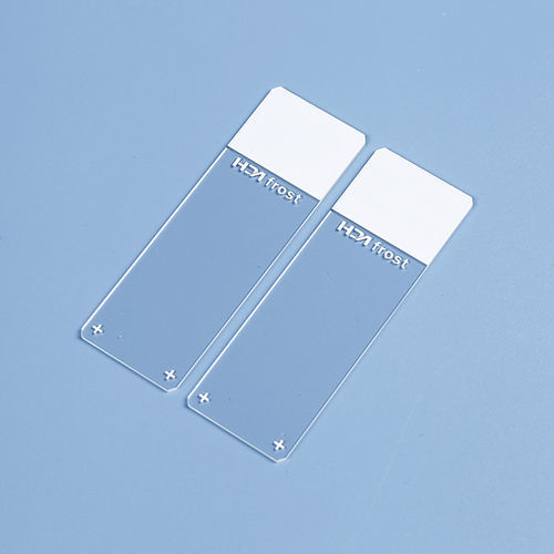 Selbstklebender Objektträger für Mikroskop - HDAS003 series - Jiangsu Huida Medical Instruments - mit Farbbeschichtung / Silan