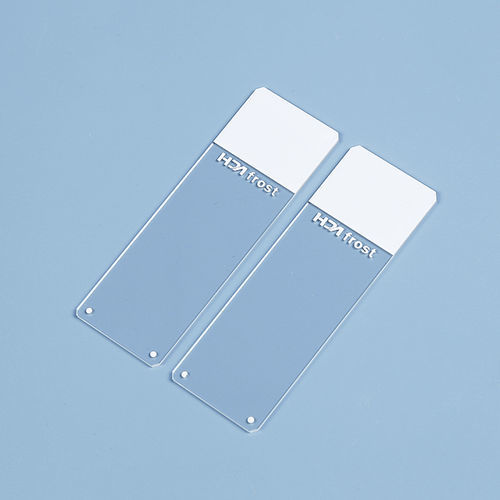 Selbstklebender Objektträger für Mikroskop - HDAS002 series - Jiangsu Huida Medical Instruments - mit Farbbeschichtung / Polysine®