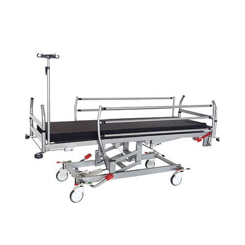 Transport-Fahrtrage - OVVO Medical Solutions - hydraulisch / höhenverstellbar / mit verstellbarer Rückenlehne