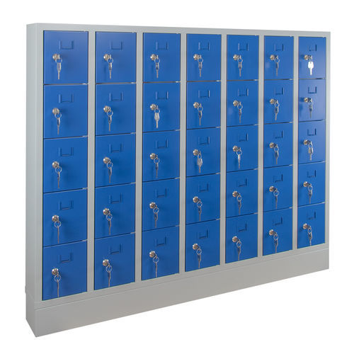 Lagerfach - ASC35 - Ecosafe - für Krankenhaus / mit Tür / blau