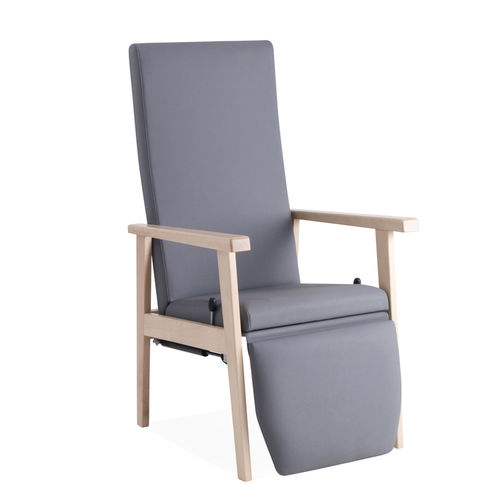 Stuhl für Erwachsene - MAD0018MB - SENIORCARE - mit Armlehnen / mit hoher Rückenlehne / mit Fußstütze