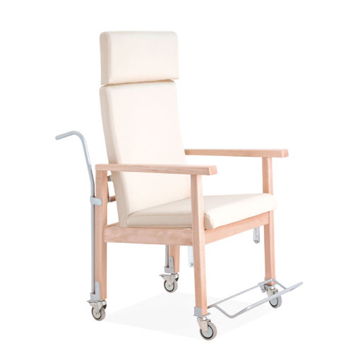 Patienten-Transportstuhl / für den Innenraum - MAD0017MB - SENIORCARE - ergonomisch / höhenverstellbar / mit verstellbarer Rückenlehne