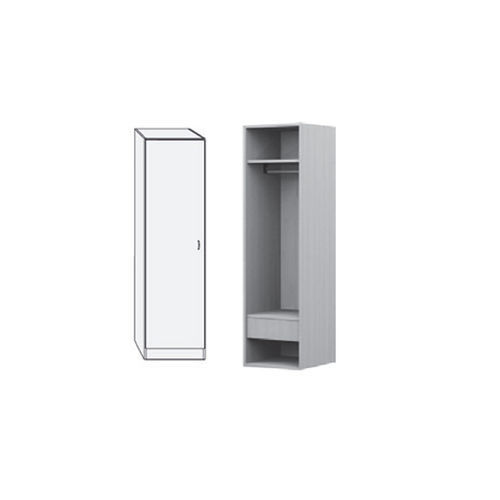 Garderobe mit Regal - MAE0118ME - SENIORCARE - mit Tür / 1 Tür / 1 Modul