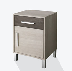 Schrank-Nachttisch - NOR5001ME1 - SENIORCARE - mit Schubladen