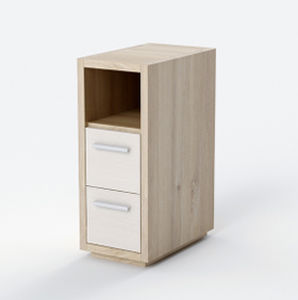 Schrank mit Tür - NOR1003ME - SENIORCARE - 2 Schubladen / 1 Modul