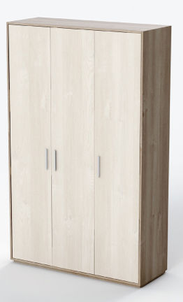 Garderobe mit Flügeltür - NOR3044ME - SENIORCARE - mit 3 Türen