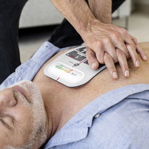 Externer Defibrillator / für Nicht-Profis - LifePad® - Innotas AG - manuell / für die Unterstützung bei der Wiederbelebung / mit Signalton