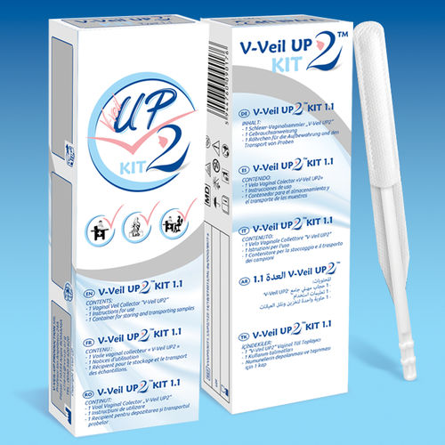 Vaginalsekret-Abnahmeset - V-VEIL UP2&trade;  1.1 - V-Veil-Up Production - biologisch / für DNA / für Kliniken