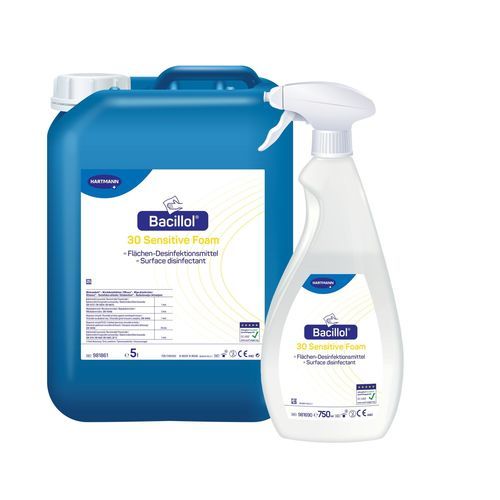 Desinfektionsmittel für medizinische Geräte - Bacillol® 30 - BODE Chemie - für Böden und andere Oberflächen / Schaum / 5000 mL