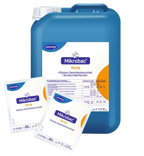 Flüssiges Reinigungsmittel - Mikrobac® forte - BODE Chemie - 5000 mL / 20.000 mL / 20 ml