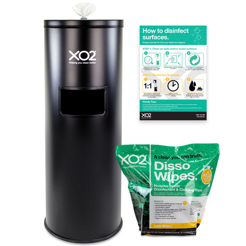 Feuchte Reinigungstücher / für Körperhygiene - Disso® - XO2