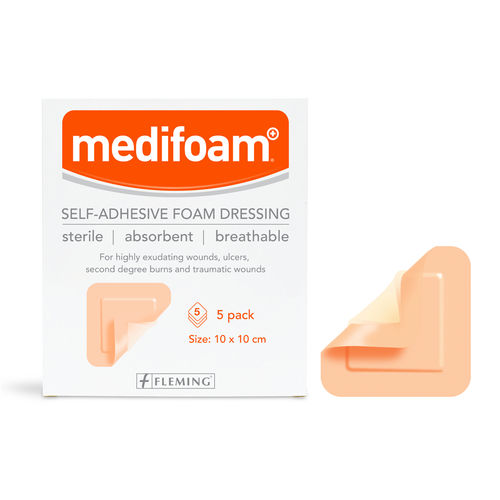 Polyurethan-Polsterbinde - MEDIFOAM - Fleming Medical - steril / atmungsaktiv / wasserdicht