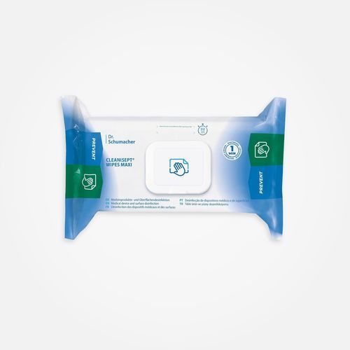 Feuchte Reinigungstücher / für medizinische Geräte - CLEANISEPT WIPES MAXI - THX MEDICAL - 100er-Packung